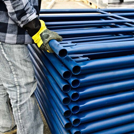 Metal Tech M-MFS606084-A 5' x 5' x 7' Saferstack Scaffolding Frame Set