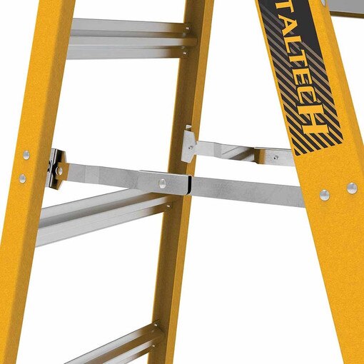 Metech Ladder Metal Tech E-SLFB10T1A 10' Fiberglass Step Ladder 300 LB