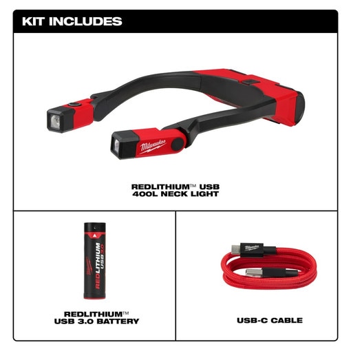 REDLITHIUM USB 400L Neck Light