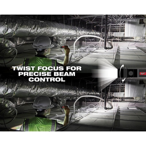 USB Rechargeable 1100L Twist Focus