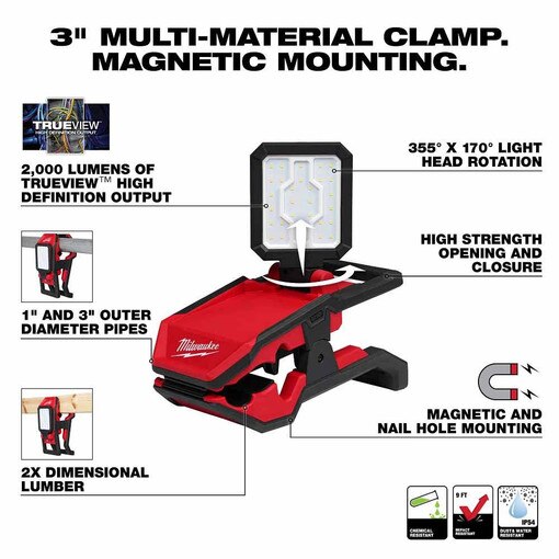 M18 ROVER Clamping Flood Light