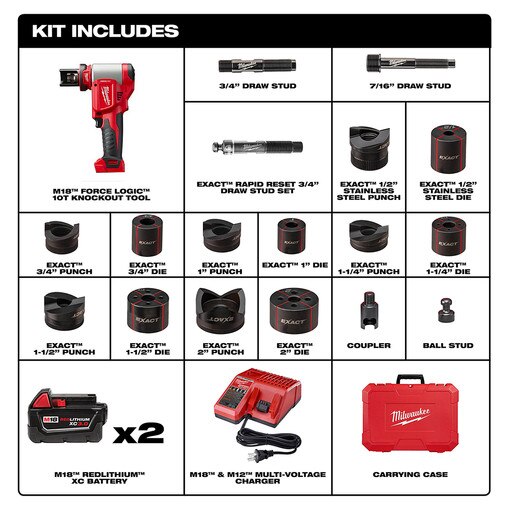 M18 FORCE LOGIC 6T Knockout Tool