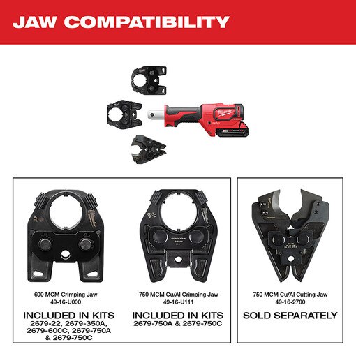 M18 FORCE LOGIC 600 MCM Crimper Kit