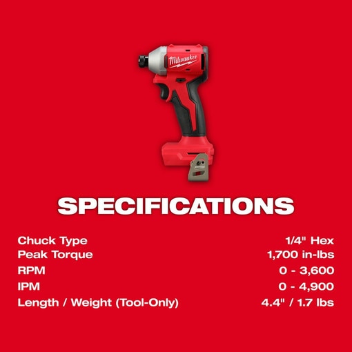 M18 Compact Brushless 1/4" Hex