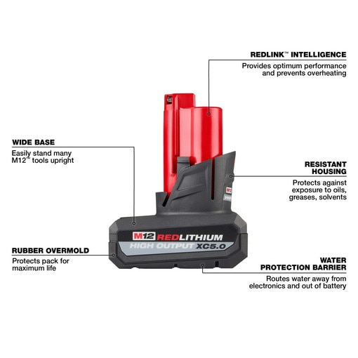 M12 REDLITHIUM HIGH OUTPUT XC5.0