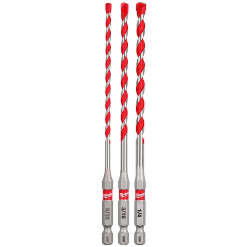 3pc. SHOCKWAVE Carbide Hammer Drill