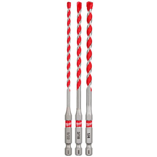 3pc. SHOCKWAVE Carbide Hammer Drill
