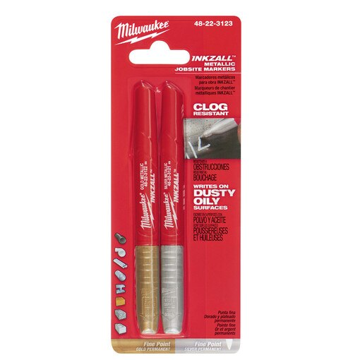 2PK INKZALL SilverGold/ Fine Point