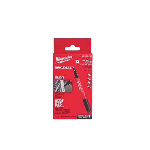 12 Pack INKZALL Black Ultra Fine