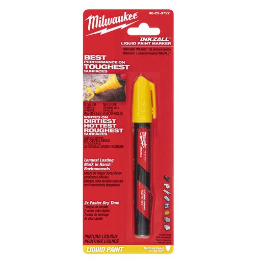 1PK INKZALL Yellow Paint Marker