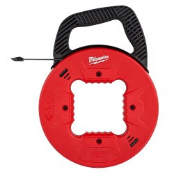 25' 1/4" Steel Fish Tape w/ Low