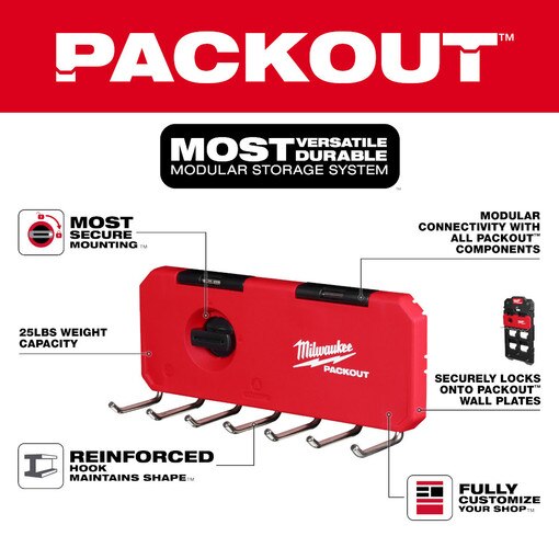 PACKOUT 7-Hook Rack