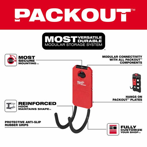 PACKOUT Shop Storage 6" Curved Hook
