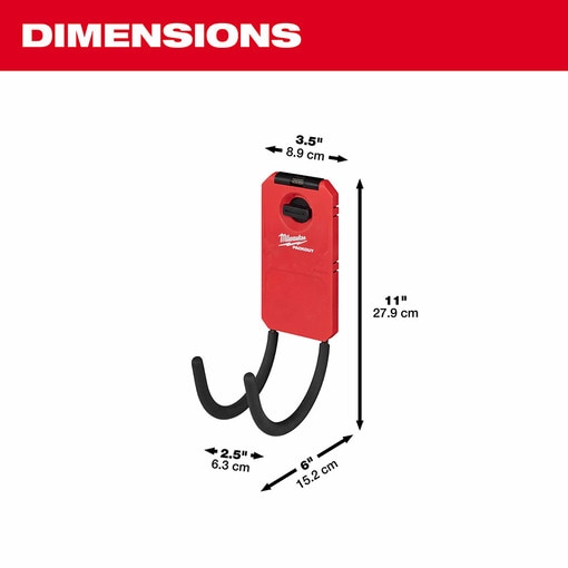 PACKOUT Shop Storage 6" Curved Hook