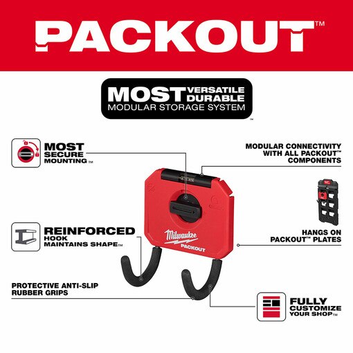 PACKOUT Shop Storage 3" Curved Hook