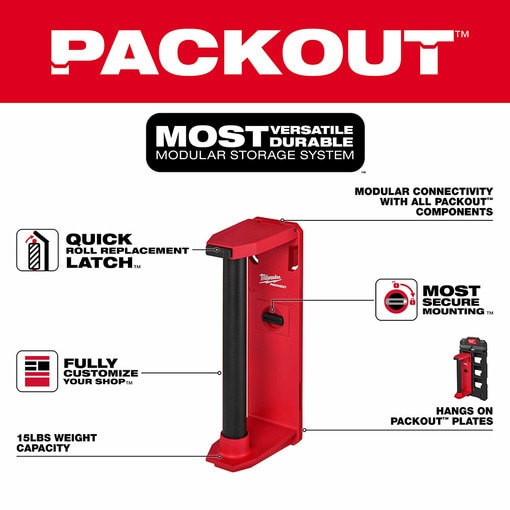 PACKOUT Shop Storage Roll Holder