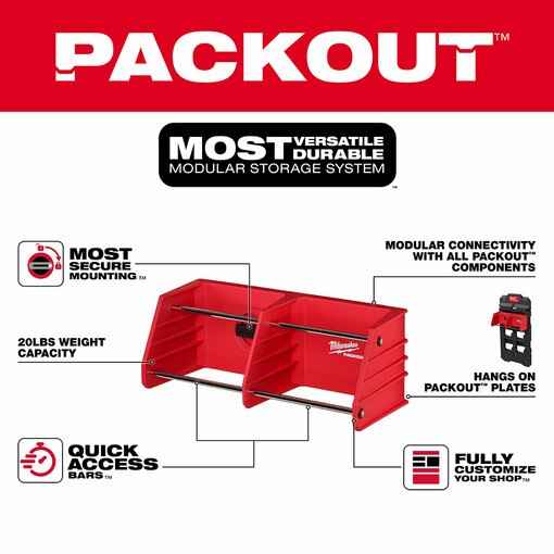 PACKOUT Shop Storage Tool Rack