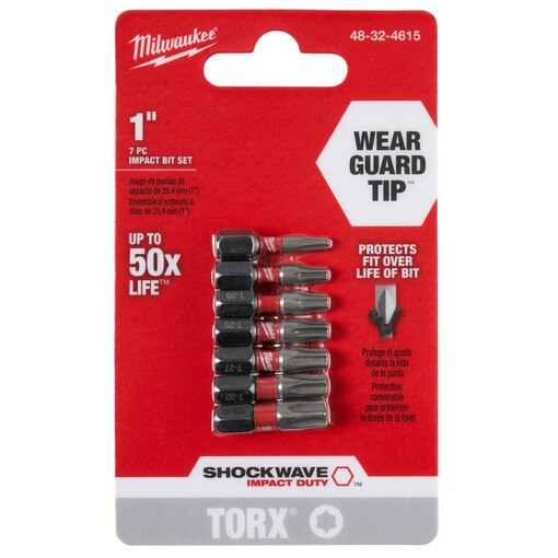 Shockwave 7 Piece Torx 1” Insert
