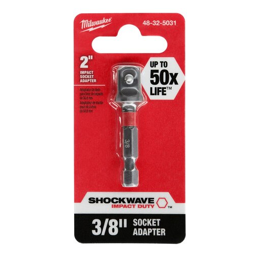 1/4" Hex Shank to 3/8" Shockwave
