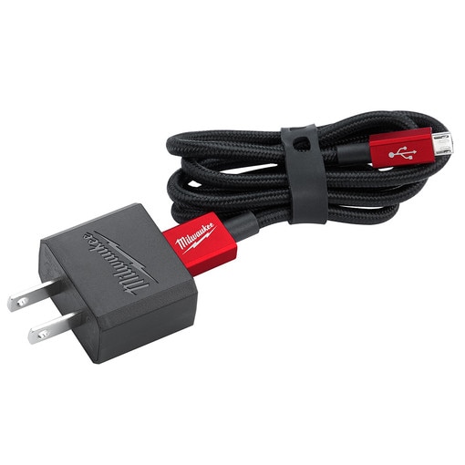 ~3' Micro-USB Cable And 2.1A Wall