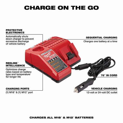 M18 & M12 Vehicle Charger