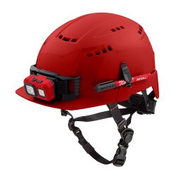 BOLT Red Front Brim Safety Helmet