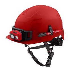 BOLT Red Front Brim Safety Helmet