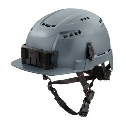 BOLT Gray Front Brim Safety Helmet