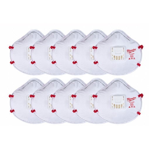 *10pk N95 Valved Respirator