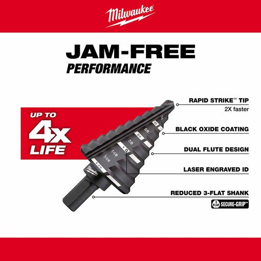#5 Stepbit 1/4"- 1-3/8"