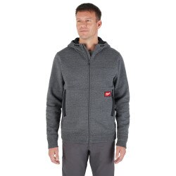 GRIDIRON Full-Zip Hoodie - Gray
