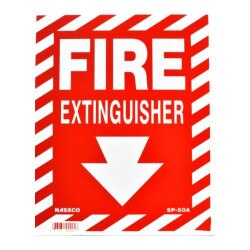 FIRE EXTINGUISHER 10" X 14" PLASTIC