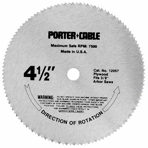 Circular Saw Blade, 4-1/2" X