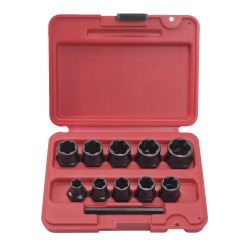 10 Pc Bolt Extractor Socket Set