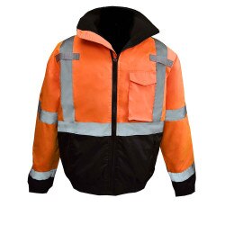 Hi Viz Bomber Jacket Orange Class 3