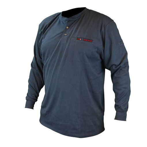 FR Men's Knit Long Sleeve Henley,