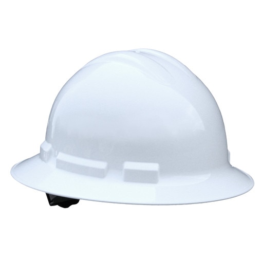 White 4 Point Ratcheting Full Brim