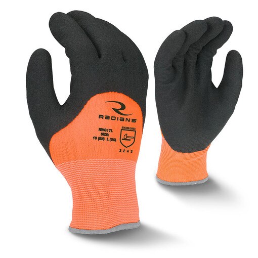 Hi-Viz Orange Cold Weather Dipped