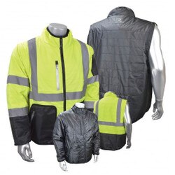 Small Green/Grey Quilted Reversible