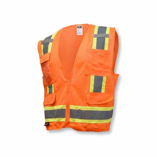 2XL - Orange Two Tone Surveyor Vest