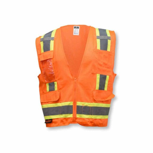 2XL - Orange Two Tone Surveyor Vest