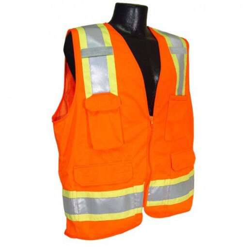 3XL - Orange Two Tone Surveyor Vest