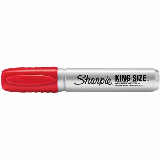King Size Permanent Marker, Red O/S