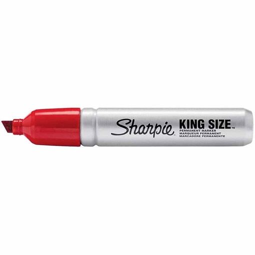 King Size Permanent Marker, Red O/S