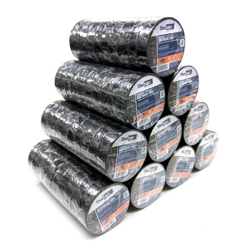 Shurtape 200782 EV 057B UL Listed Electrical Tape, Black, 3/4in x 66ft ...