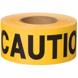 3" x 1000' Yellow Caution Tape, BT