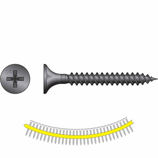 Simpson Strong-Tie Viti Per Legno Testa Bugle #10 X 3-1/2" In Acciaio Inox - 5 Libbre