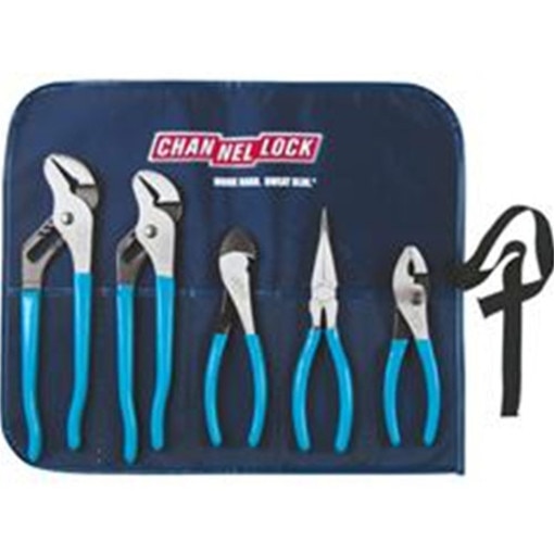 Plier Set Tool Rool Channellock Tool Rool-3 5 Piece Professional Pliers Set w/Tool Roll