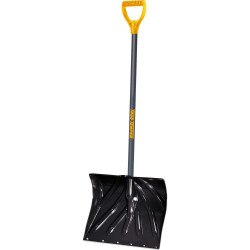 18" Poly Snow Shovel w/ 36"