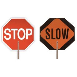 18" Stop/Slow Sign Paddle